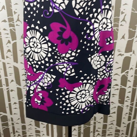 AB Studio Geometric Floral Print Sheath Dress 10 - Picture 3 of 11